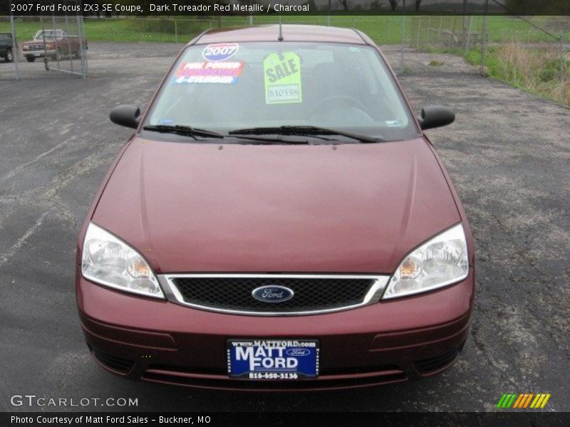 Dark Toreador Red Metallic / Charcoal 2007 Ford Focus ZX3 SE Coupe