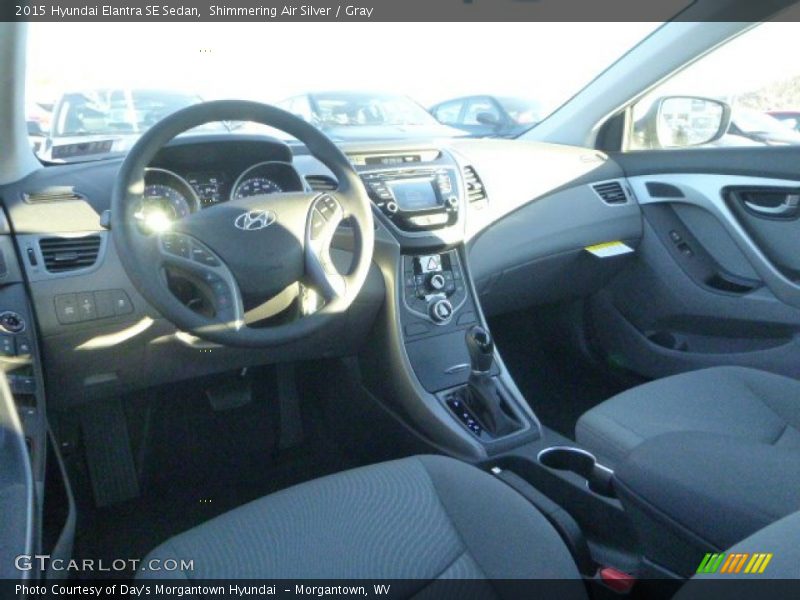 Shimmering Air Silver / Gray 2015 Hyundai Elantra SE Sedan