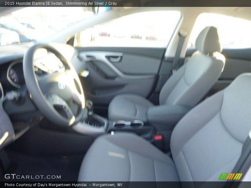 Shimmering Air Silver / Gray 2015 Hyundai Elantra SE Sedan