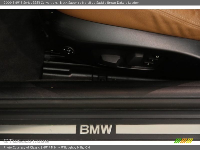 Black Sapphire Metallic / Saddle Brown Dakota Leather 2009 BMW 3 Series 335i Convertible