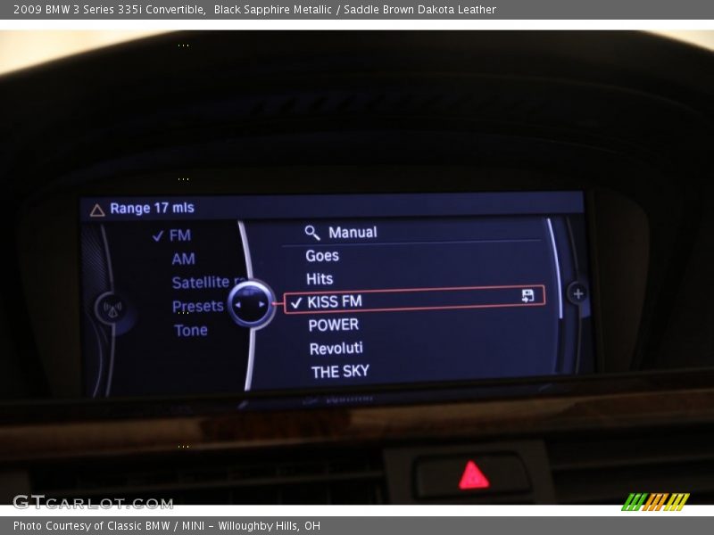 Black Sapphire Metallic / Saddle Brown Dakota Leather 2009 BMW 3 Series 335i Convertible