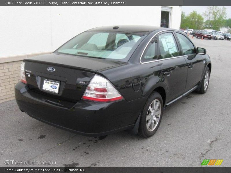 Dark Toreador Red Metallic / Charcoal 2007 Ford Focus ZX3 SE Coupe