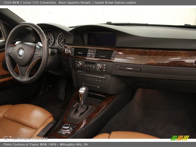 Black Sapphire Metallic / Saddle Brown Dakota Leather 2009 BMW 3 Series 335i Convertible