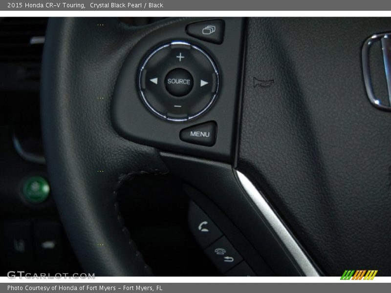 Crystal Black Pearl / Black 2015 Honda CR-V Touring