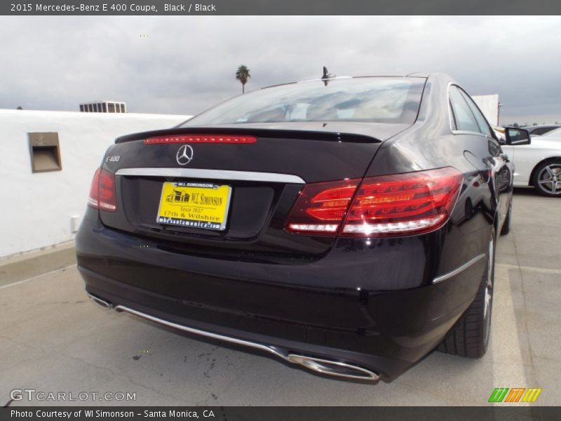 Black / Black 2015 Mercedes-Benz E 400 Coupe