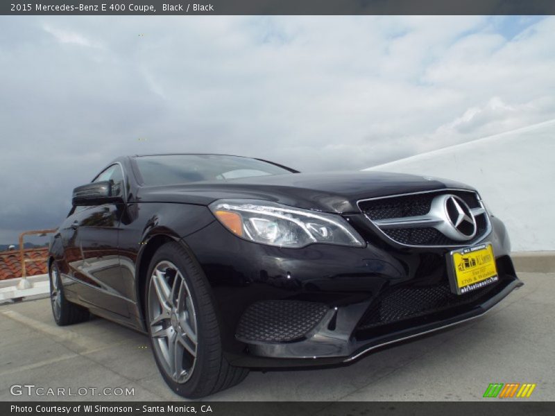 Black / Black 2015 Mercedes-Benz E 400 Coupe