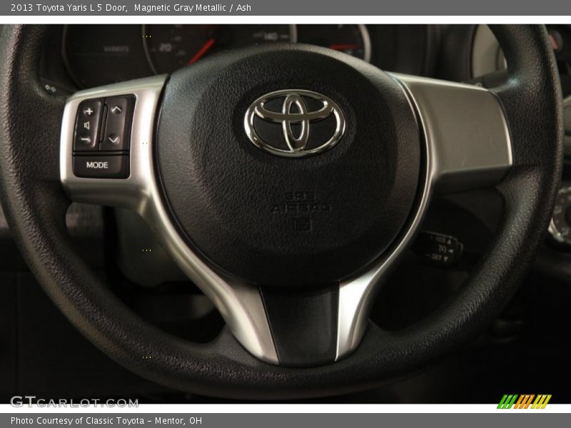 Magnetic Gray Metallic / Ash 2013 Toyota Yaris L 5 Door