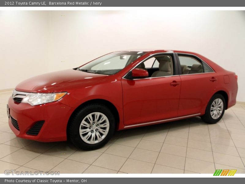 Barcelona Red Metallic / Ivory 2012 Toyota Camry LE