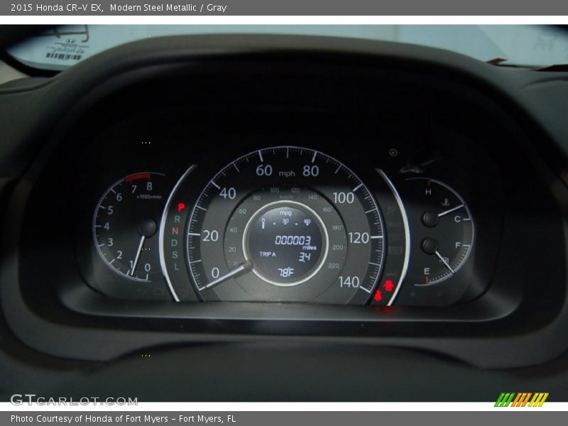 Modern Steel Metallic / Gray 2015 Honda CR-V EX