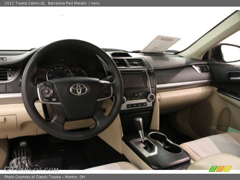 Barcelona Red Metallic / Ivory 2012 Toyota Camry LE