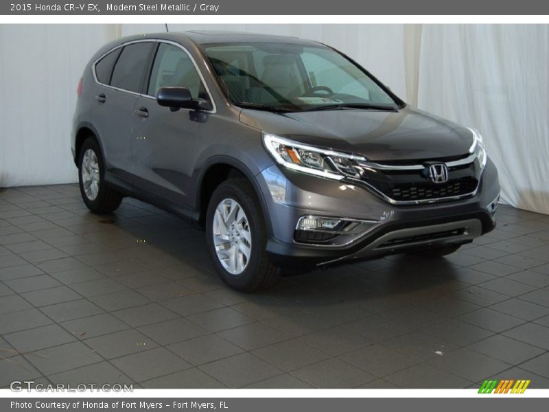 Modern Steel Metallic / Gray 2015 Honda CR-V EX