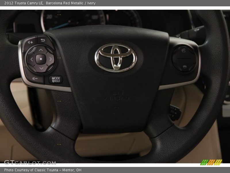 Barcelona Red Metallic / Ivory 2012 Toyota Camry LE