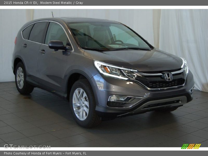 Modern Steel Metallic / Gray 2015 Honda CR-V EX