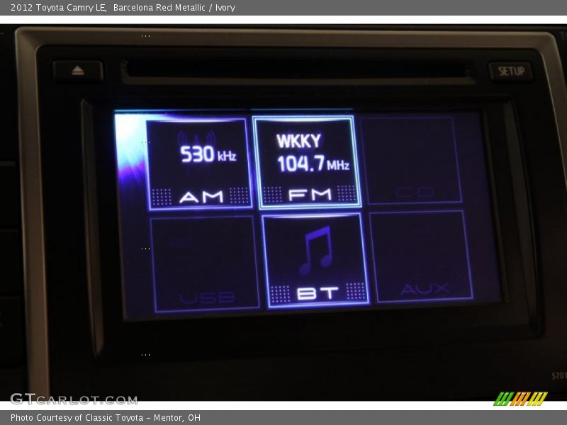 Barcelona Red Metallic / Ivory 2012 Toyota Camry LE