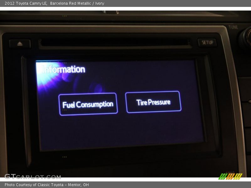 Barcelona Red Metallic / Ivory 2012 Toyota Camry LE