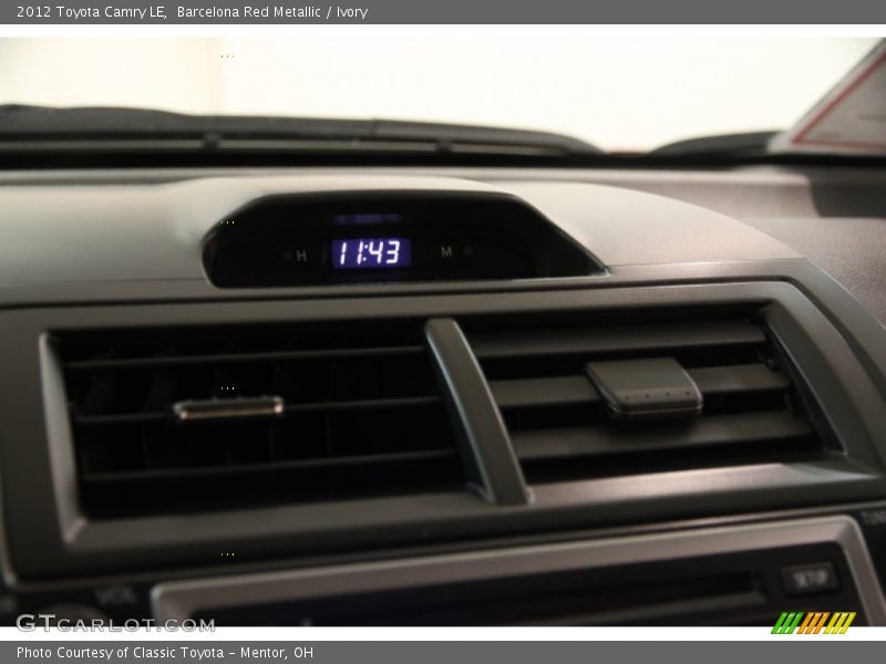 Barcelona Red Metallic / Ivory 2012 Toyota Camry LE