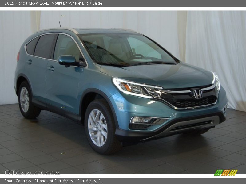 Mountain Air Metallic / Beige 2015 Honda CR-V EX-L