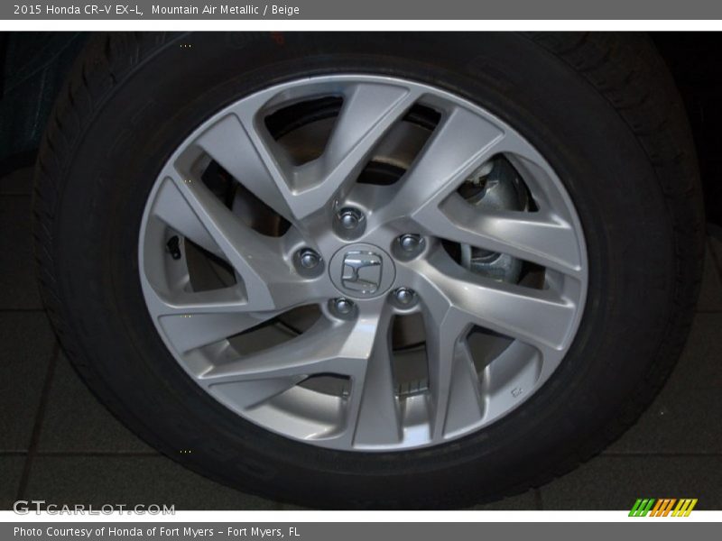 Mountain Air Metallic / Beige 2015 Honda CR-V EX-L
