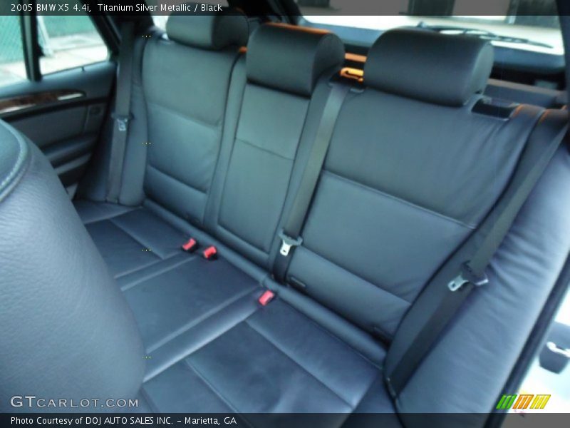 Titanium Silver Metallic / Black 2005 BMW X5 4.4i