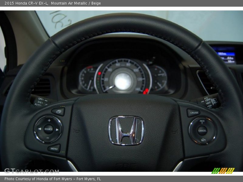 Mountain Air Metallic / Beige 2015 Honda CR-V EX-L