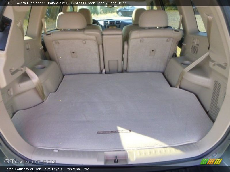 Cypress Green Pearl / Sand Beige 2013 Toyota Highlander Limited 4WD