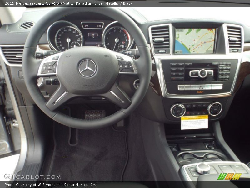 Palladium Silver Metallic / Black 2015 Mercedes-Benz GL 450 4Matic
