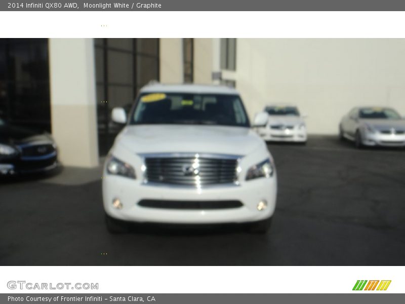 Moonlight White / Graphite 2014 Infiniti QX80 AWD