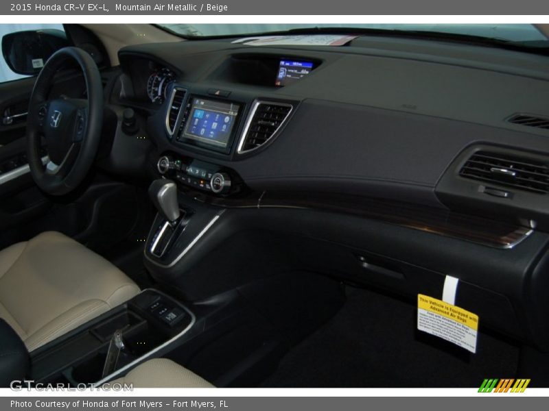 Mountain Air Metallic / Beige 2015 Honda CR-V EX-L