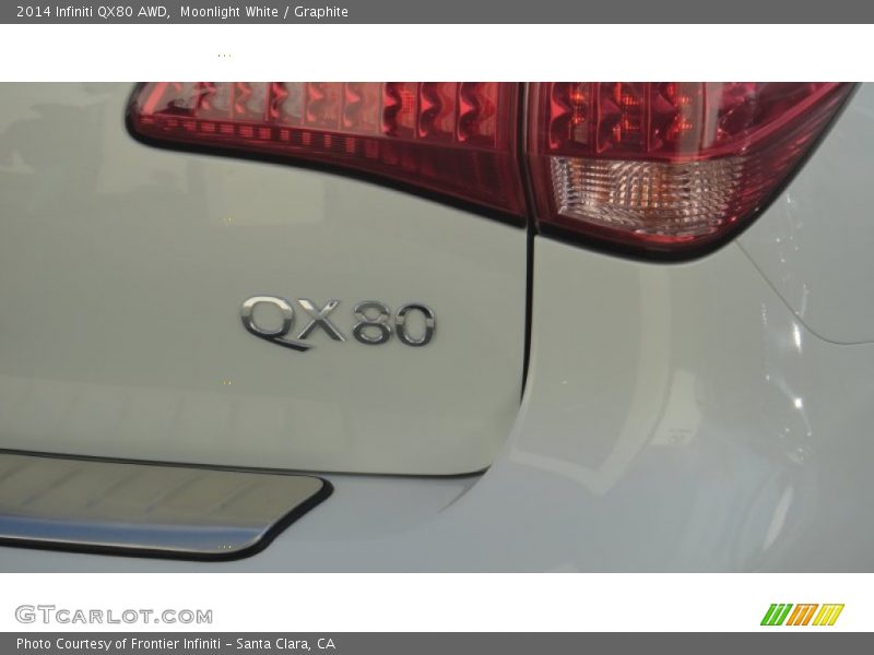 Moonlight White / Graphite 2014 Infiniti QX80 AWD