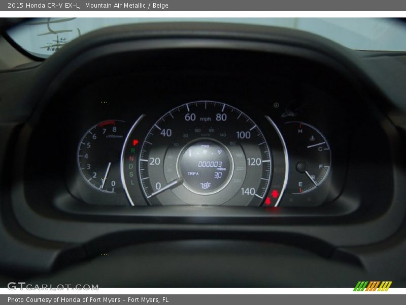 Mountain Air Metallic / Beige 2015 Honda CR-V EX-L