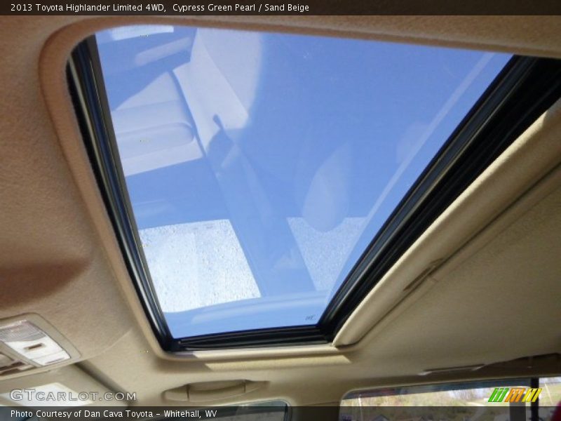 Cypress Green Pearl / Sand Beige 2013 Toyota Highlander Limited 4WD