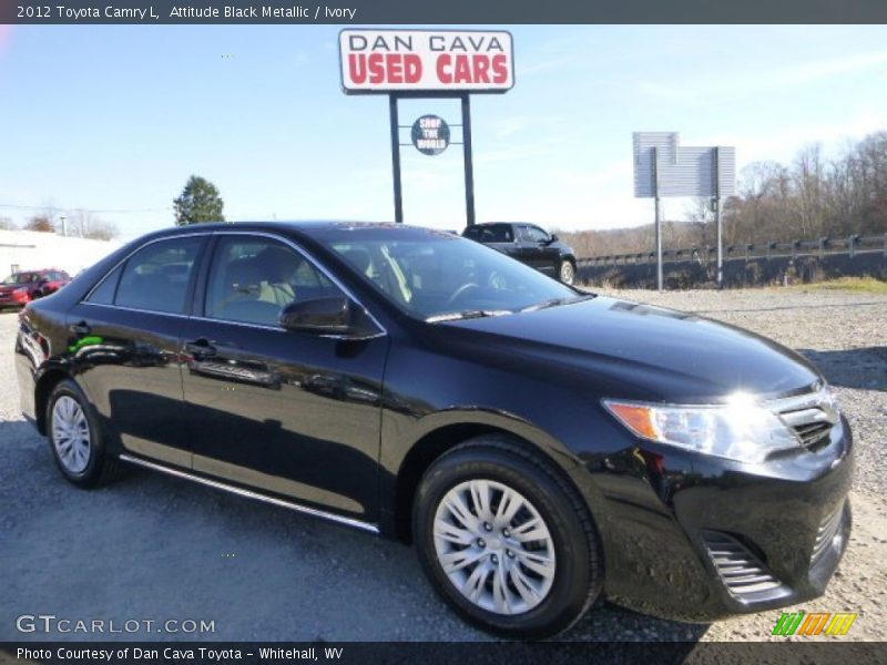 Attitude Black Metallic / Ivory 2012 Toyota Camry L