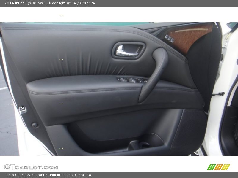 Moonlight White / Graphite 2014 Infiniti QX80 AWD