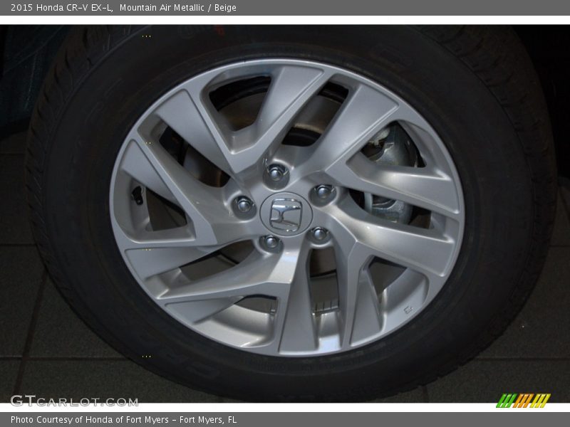 Mountain Air Metallic / Beige 2015 Honda CR-V EX-L