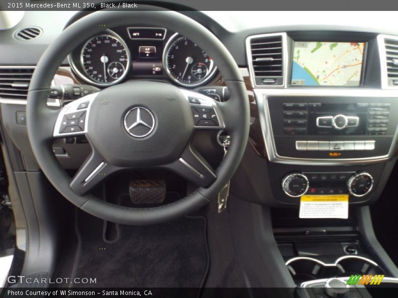 Black / Black 2015 Mercedes-Benz ML 350
