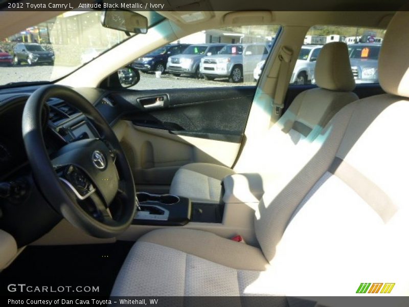 Attitude Black Metallic / Ivory 2012 Toyota Camry L