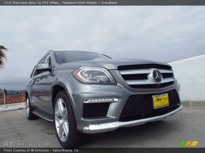 Palladium Silver Metallic / Grey/Black 2015 Mercedes-Benz GL 550 4Matic