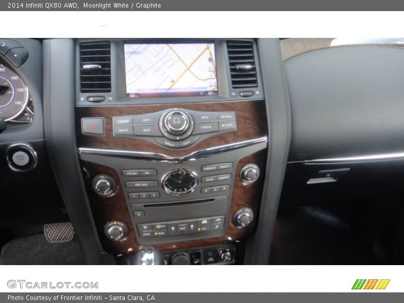 Moonlight White / Graphite 2014 Infiniti QX80 AWD