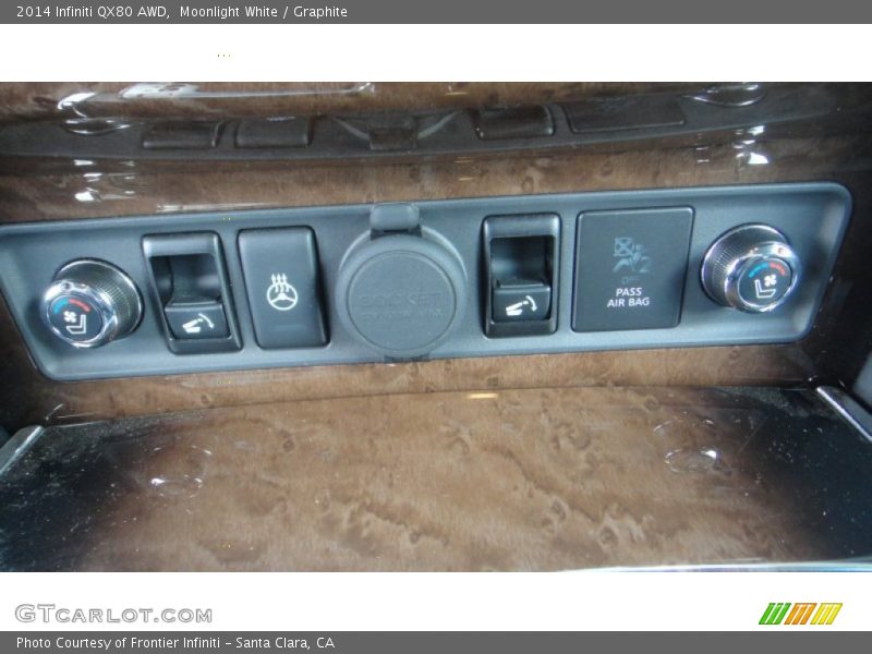 Moonlight White / Graphite 2014 Infiniti QX80 AWD
