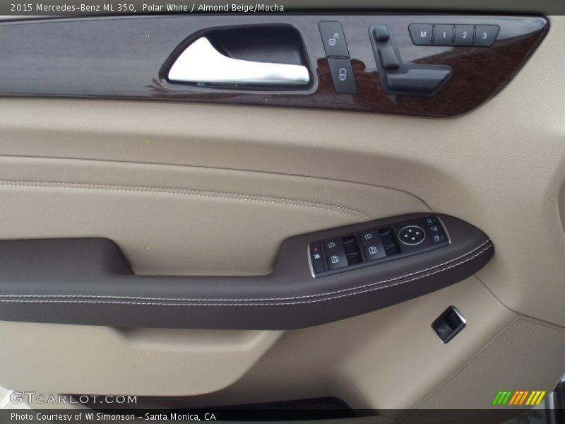 Polar White / Almond Beige/Mocha 2015 Mercedes-Benz ML 350