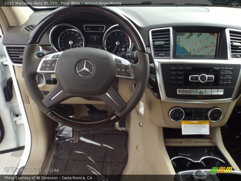 Polar White / Almond Beige/Mocha 2015 Mercedes-Benz ML 350