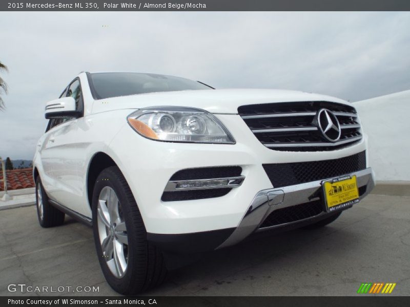 Polar White / Almond Beige/Mocha 2015 Mercedes-Benz ML 350