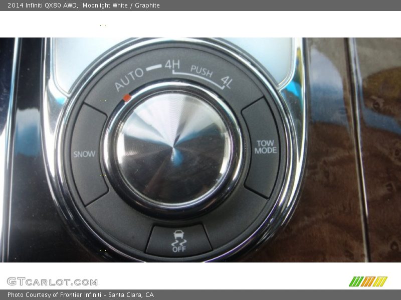 Moonlight White / Graphite 2014 Infiniti QX80 AWD