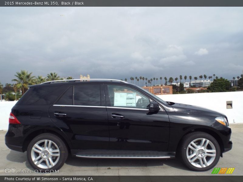 Black / Black 2015 Mercedes-Benz ML 350