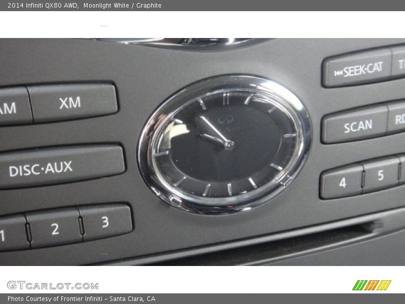 Moonlight White / Graphite 2014 Infiniti QX80 AWD