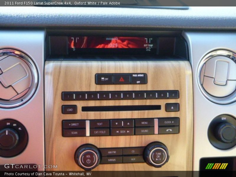 Oxford White / Pale Adobe 2011 Ford F150 Lariat SuperCrew 4x4