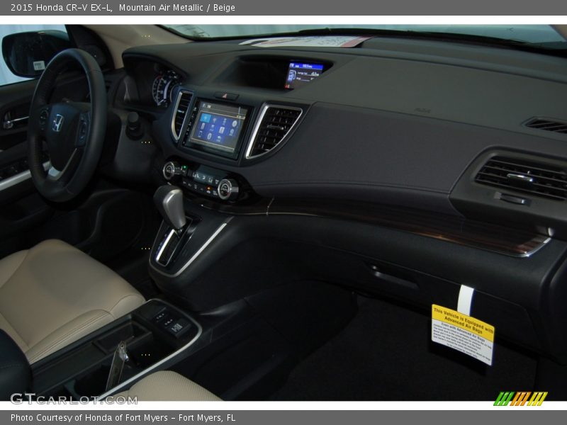 Mountain Air Metallic / Beige 2015 Honda CR-V EX-L