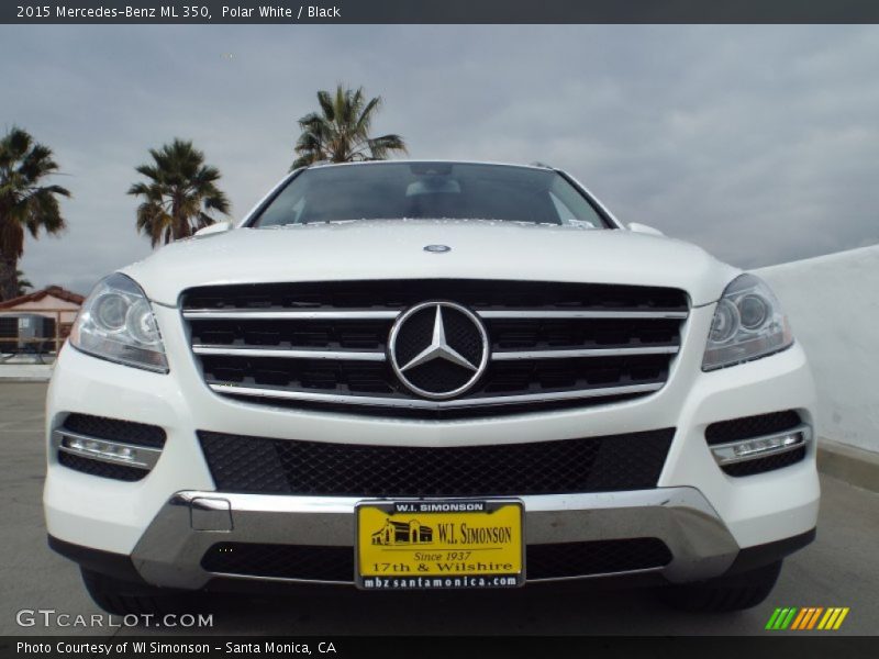 Polar White / Black 2015 Mercedes-Benz ML 350