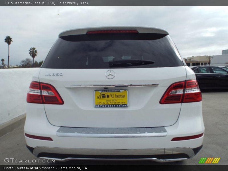 Polar White / Black 2015 Mercedes-Benz ML 350
