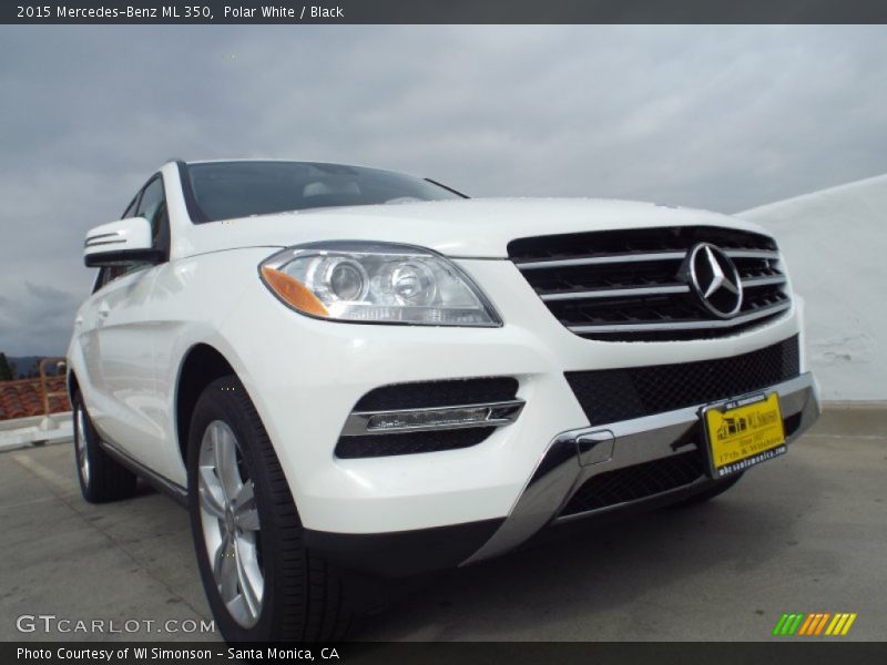 Polar White / Black 2015 Mercedes-Benz ML 350